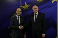  ლევან დავითაშვილი ბრიუსელში ევროკომისარ ვიტენის ანდრიუკაიტისს შეხვდა