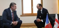 საქართველოს პრემიერ-მინისტრი ფრანგ კოლეგას შეხვდა