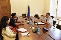 რომან კაკულია მსოფლიო ბანკის სამხრეთ კავკასიის რეგიონულ დირექტორს მერსი ტემბონს შეხვდა