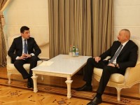 ილჰამ ალიევი გიორგი გახარიას საქართველოს პრემიერ-მინისტრის თანამდებობის დაკავებას ულოცავს