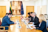 საქართველოს ელჩი ლიეტუვის სეიმის სპიკერს შეხვდა