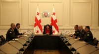 საქართველოს პრეზიდენტი თავდაცვის ძალების გენერალურ შტაბს შეხვდა