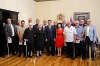 არჩილ თალაკვაძე აფხაზეთის ომის ვეტერანებს შეხვდა