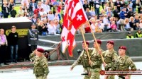 ქართველმა სამხედროებმა უკრაინის დამოუკიდებლობის დღისადმი მიძღვნილ აღლუმზე ჩაიარეს