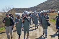 NATO-ს დღეების ფარგლებში სკრაში მიმდინარე განაღმვით სამუშაოებს სტუდენტები და იუნკერები გაეცნენ