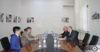 ალექსანდრე ხვთისიაშვილი ყაზახეთის საგანგებო და სრულუფლებიან ელჩს შეხვდა