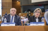 გიგი წერეთელი ევროპარლამენტის თავმჯდომარეს ანტონიო ტაიანის შეხვდა