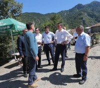 პრემიერმა  ხულო-ზარზმის გზის სამშენებლო სამუშაოები დაათვალიერა