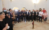 პრემიერ-მინისტრი პარლამენტის თავმჯდომარესა და მთავრობის წევრებთან ერთად ახალციხეში, შალვა ახალციხელის სახელობის ახლად აშენებული საკათედრო ტაძრის გახსნას დაესწრო