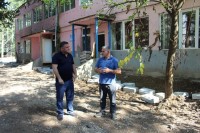 დაბა კაზრეთის საბავშვო ბაღის შენობას კონსტრუქციული გამაგრებითი სამუშაოები უტარდება