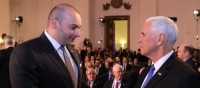 პრემიერ-მინისტრი მამუკა ბახტაძე აშშ-ის ვიცე-პრეზიდენტ მაიკ პენსს შეხვდა