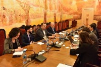 დიმიტრი ცქიტიშვილი და რატი იონათამიშვილი ადამიანის უფლებების, ტრანსნაციონალური კორპორაციებისა და სხვა ბიზნეს საწარმოების საკითხებზე გაერო-ს სამუშაო ჯგუფის წარმომადგენლებს შეხვდნენ