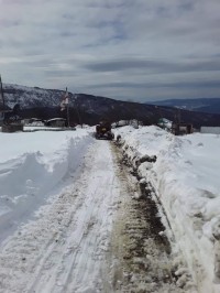 ონში გზების წმენდის სამუშაოები მიმდინარეობს