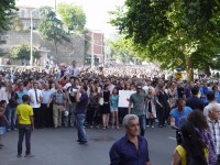 ფილარმონიასთან აქციის მონაწილეებმა ახალი მოთხოვნა დაასახელეს 