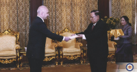 საქართველოს ელჩმა ლაოსის პრეზიდენტს რწმუნებათა სიგელები გადასცა