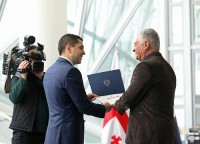 შინაგან საქმეთა მინისტრის პირველი მოადგილე კახა საბანაძე ვეტერან პოლიციელებს შეხვდა