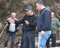სოფელ აცანაში ხიდის მშენებლობა მიმდინარეობს