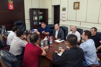 შეხვედრა ჩინეთის სავაჭრო-სამრეწველო პალატის წარმომადგენლობასთან