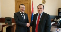 საქართველოს ელჩი სომხეთის რესპუბლიკის პარლამენტის ვიცე-სპიკერებს შეხვდა