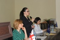 სოფო კილაძემ სტუდენტებთან ქალთა უფლებებისა და მათი პოლიტიკური გაძლიერების საკითხებზე ისაუბრა