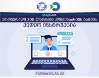 შემოსავლების სამსახურის მიერ 300 ლარიანი ერთჯერადი კომპენსაციის მისაღებად საჭირო რეგისტრაციის წესების შესახებ ვიდეო სახელმძღვანელო მომზადდა