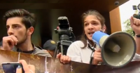 პროკურატურასთან აქციას 51-ე სკოლის მოსწავლეები შეუერთდნენ 