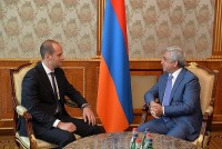 მიხეილ ჯანელიძე სომხეთის პრეზიდენტს შეხვდა