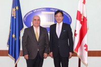 ვახტანგ ყოლბაია საქართველში იაპონიის საგანგებო და სრულუფლებიან ელჩს ტადაჰარუ უეჰარას შეხვდა