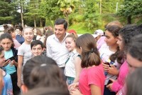 ზაზა გაბუნია სალიბაურის საზაფხულო ბანაკს ესტუმრა