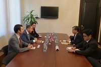 გივი მიქანაძე კორეის ელჩის მოვალეობის შემსრულებელს შეხვდა