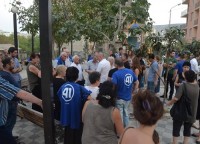 „ქართული ოცნების“ საბურთალოს მაჟორიტარობის კანდიდატი დავით უთმელიძე ნუცუბიძის ქუჩის ამომრჩეველს შეხვდა