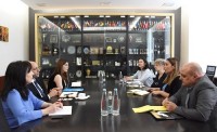 ნინო თანდილაშვილი  საქართველოში UNICEF - ის ახალ წარმომადგენელს შეხვდა