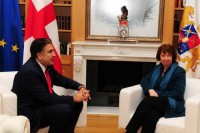 მიხეილ სააკაშვილი ქეთრინ ეშტონს შეხვდა მიხეილ სააკაშვილი ქეთრინ ეშტონს შეხვდა