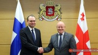 ლევან იზორია ფინეთის თავდაცვის მინისტრს შეხვდა 