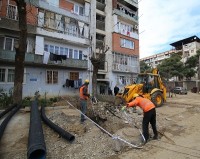 ნაძალადევში კორპუსების წყალ-კანალიზაციის ქსელის რეაბილიტაცია მიმდინარეობს
