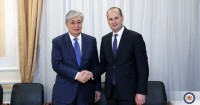 მიხეილ ჯანელიძე ყაზახეთის რესპუბლიკის პარლამენტისა და სენატის თავმჯდომარეებს შეხვდა