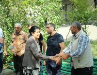 სალომე ზურაბიშვილი დღეს ხულოში, შუახევსა და ქედაში ამომრჩევლებს შეხვდა