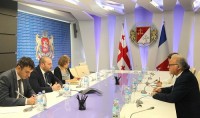  მამუკა ბახტაძე საქართველოში საფრანგეთის ელჩს შეხვდა
