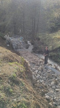 ხულოს სოფლებში ფერდსამაგრი სამუშაოები განხორციელდა