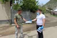 ეთნიკური უმცირესობებით დასახლებულ სოფლებში აზერბაიჯანულ და სომხურ ენებზე დაბეჭდილი საინფორმაციო მასალა დარიგდა