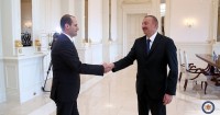 მიხეილ ჯანელიძე ილჰამ ალიევს შეხვდა