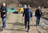 ონში სანიაღვრე არხების სარეაბილიტაციო სამუშაოები ხორციელდება