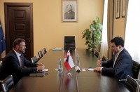 პარლამენტის თავმჯდომარე ჩეხეთის ელჩს შეხვდა