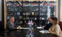 ლევან დავითაშვილი ისრაელის ელჩს, რან გიდორს შეხვდა