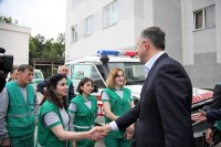 ხულოს სასწრაფო სამედიცინო დახმარების ცენტრს ორი ახალი ავტომანქანა გადაეცა