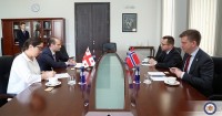 მიხეილ ჯანელიძემ ნორვეგიის სამეფოს ელჩთან გამოსამშვიდობებელი შეხვედრა გამართა