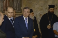   პრემიერი იერუსალიმის მაცხოვრის ტაძარში იმყოფებოდა