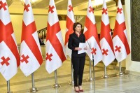  თბილისის სახელმწიფო უნივერსიტეტის დაარსებიდან 100 წლის იუბილესთან დაკავშირებით პარალამენტში საზეიმო მიღება გაიმართა