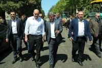 პრემიერმა და ,,ქართული ოცნების“ კანდიდატმა ზუგდიდში მიმდინარე პროექტები დაათვალიერეს