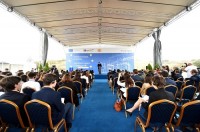 თბილისის მერმა ევროპული სკოლის კომპლექსის მშენებლობის ადგილას სიმბოლური კაფსულის ჩადების ცერემონიაში მიიღო მონაწილება 